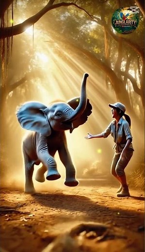 Baby Elephant Shows Unbreakable Love for Its Human Friend! ❤️🐘#shorts