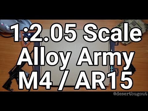 Miniature Guns: Alloy Army 1:2.05 Scale M4 AR15