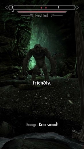 FROST TROLL NOT FRIENDLY | Skyrim Together Funny Moments #skyrim #gaming #elderscrolls