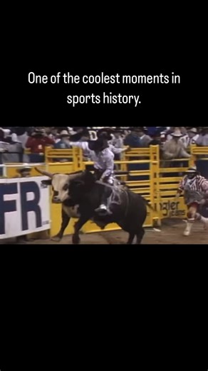 Outlaw Echos on Instagram: "A few months after champion bull rider Lane Frost's tragic death, his best friend @tuffhedemanofficial was on track to win the 1989 World Championship at NFR. During Tuffs last ride, the 8-second bell rang, but Tuff kept riding for another 8 seconds! The crowd rose and cheered when they realized that Tuff was riding for Lane. 🥹 Once he realizes he's going to actually do it, Tuff starts slapping the bull with his hat and the tears start rolling. ❤️"