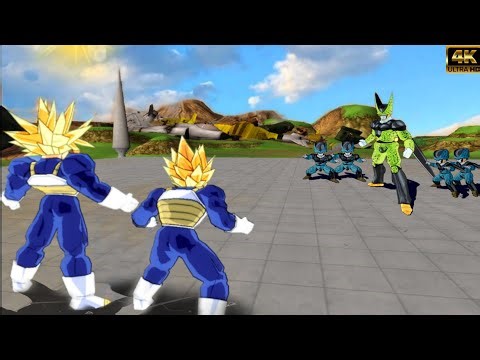 💥 What If Super Vegeta Goes All Out With Super Trunks vs Perfect Cell & Cell Jr | DBZ BT3