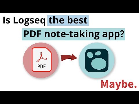 PDFs in Logseq: The Best Way to Take Notes from PDFs