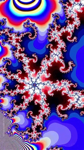 4K Fractal Art into Psychedelic Trance #trippyart #hypnotic #opticalillusion #zoom #mandelbrot