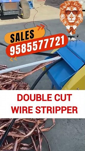 Heavy Duty Automatic Double Cut Wire Stripping Machine 4 HP Demo | Lion tools Mart