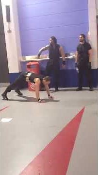 WWE The Shield backstage at Raw Manchester