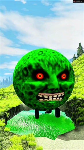 Big & Small Moon Monster Cars vs lava - BeamNG.Drive