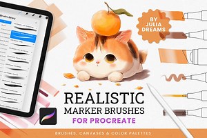 Realistic Marker Brushes for Procreate