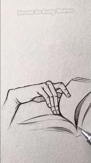 how to draw anime hands easy for beginners #drawsoeasyanime #howtodraw #drawingtutorials #shorts