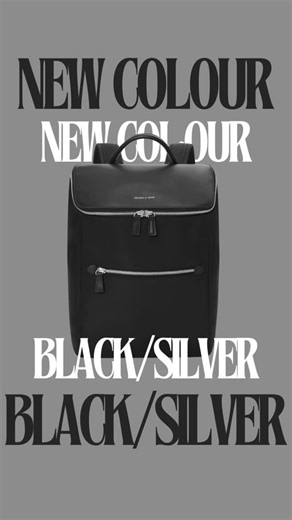 6.3K views | 懶NEW IN: Dryna Laptop Backpack in Black with Silver hardware. You asked and we delivered our bestseller in a variant that’s understated sleek. Same ultra lightweight, thoughtful design, now made for the minimalist at heart. . Limited 50pcs | Gnome & Bow | Facebook