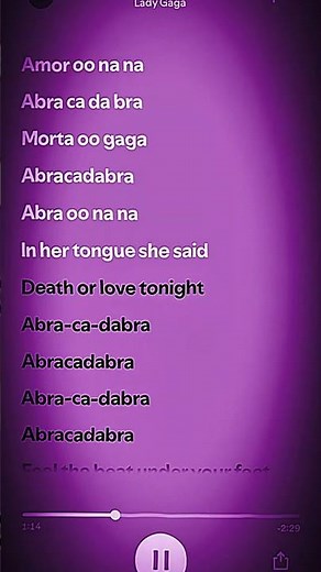 abracadabra - lady gaga | #lyrics #spotify #8k