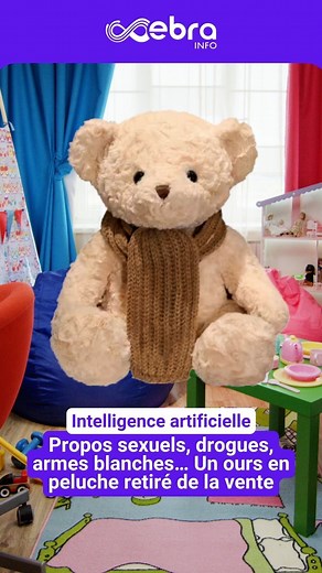 🧸 Il aurait pu se retrouver au pied de votre sapin. Kumma, un ours en peluche dopé à l’intelligence artificielle d’OpenAI, a été retiré de la vente. Adorable en apparence, il l’est bien moins quand il ouvre la bouche. Une association a révélé le 13 novembre dans un rapport que l’ourson pouvait expliquer « différentes pratiques sexuelles », comment trouver un couteau ou encore se servir d’une allumette. #ebrainfo | Le Dauphiné Libéré