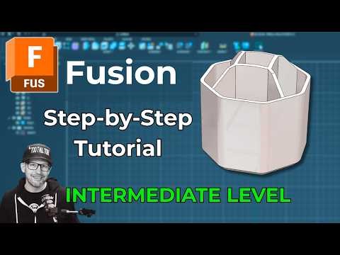 3D Printable Desk Organizer: Fusion Step-by-Step Tutoial (Intermediate)