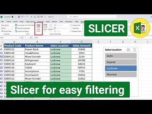 Slice in excel, how to use slicer in excel, how to add slicer in excel ‪@excelbazarus‬