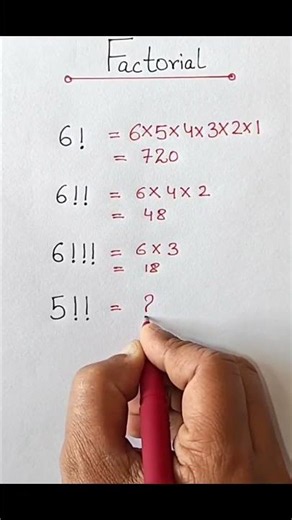 How to calculate factorial easy basic method #maths #practicequestions #mathstricks #studiestoday