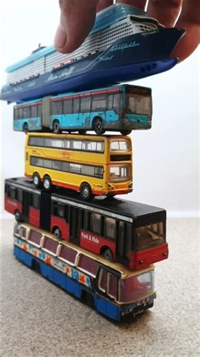 diecast model bus and ship collection #diecast #ship #bus #shorts