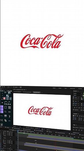Coca-Cola Logo Animation in After Effects #logoanimation #aftereffects #motiongraphics