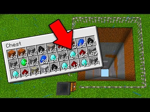 How to Make an AUTOMATIC MINER in Minecraft Pocket Edition with Command Blocks