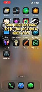 CARA MENDAPATKAN KODE UNIK ASSESMEN MPLS 2026