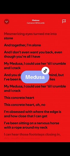 Medusa🎶 by Cameron Whitcomb: Lyrics Video