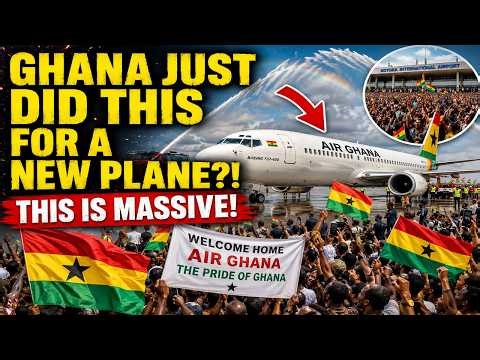 Ghana’s NEWLY Acquired Aircraft Boeing 737-400 Welcomed Massively!
