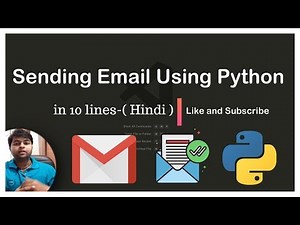 Sending email using python | how to send email python | send email using python and gmail Hindi