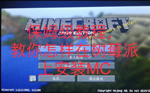 [教学]包会！手把手教你怎样在树莓派上流畅运行Minecraft1.12.2
