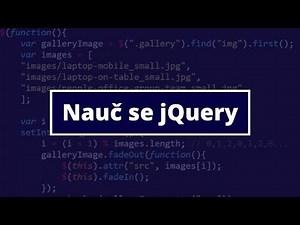 1. Nauč se jQuery a rozpohybuj webové stránky - Co je to jQuery (ukázka)