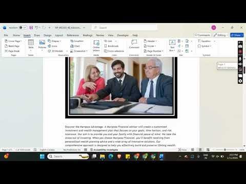 New Perspectives Word 365 | Module 4: SAM Project B Mariposa Financial