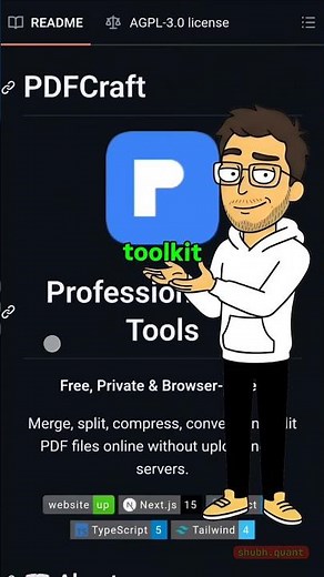 PDFCraft — Free Open Source PDF Editor That Works Entirely in Your Browser