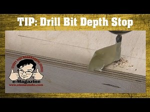 Woodworking Quick Tip #31- Quick, cheap and easy drill bit depth stop