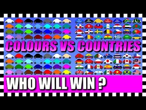 Car Race Colours vs Countries - Algodoo