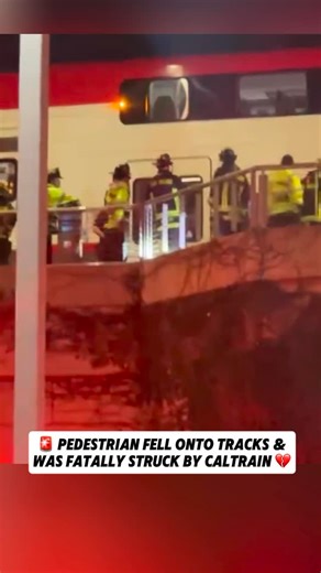 Bay Area TV on Instagram: "Tragedy Occurred on Cal Train Tonight 💔 A pedestrian fell onto the tracks and was fatally struck by Caltrain 💔 Our thoughts are with the victim’s loved ones during this difficult time. Please stay alert and safe around train platforms."
