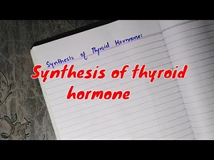 Synthesis of thyroid hormone | Thyroid hormone in Urdu/Hindi | 2020