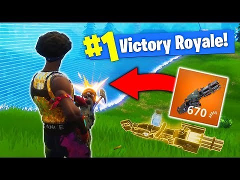 The *NEW* LEGENDARY MINI-GUN In Fortnite Battle Royale!
