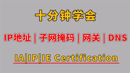 十分钟带你全方位了解：什么是IP地址、子网掩码、网关、DNS，小白也能轻松学会！
