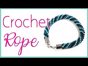 Learn how to make a beaded crochet rope bracelet