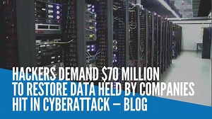 Hackers suspected to be behind a mass extortion attack that affected hundreds of companies worldwide late on Sunday demanded $70 million to restore the data they are holding ransom, according to a posting on a dark web site. Video and text by REUTERS | INQUIRER.net