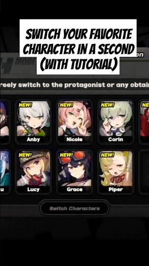 How to switch characters in Zenless Zone Zero #gaming #gamingshorts #zzz #ytshorts #trendingshorts