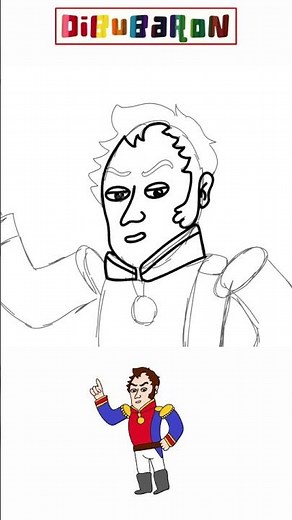 Dibujando a Simon Bolivar facilmente | Dibujos fáciles