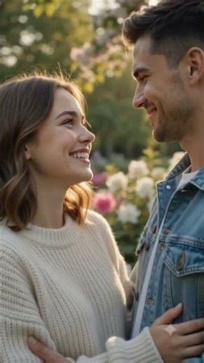 💖 Cute Young Couple in Love ❤️ Romantic Sunset Park | Ultra Realistic Love Story #cutecouple #love