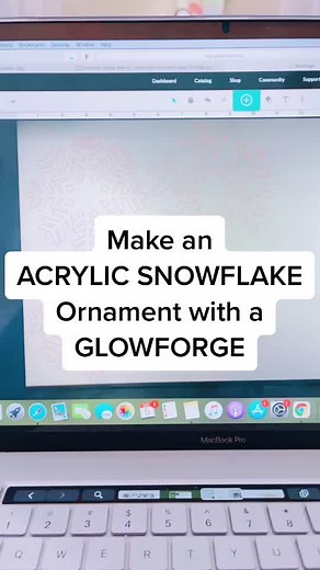 DIY Acrylic Snowflake Ornament with Glowforge Tutorial
