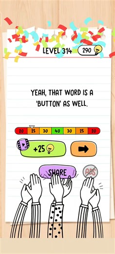 Brain Test Level 314 Solution & Walkthrough | Tricky Puzzles (Android & iOS Shorts)