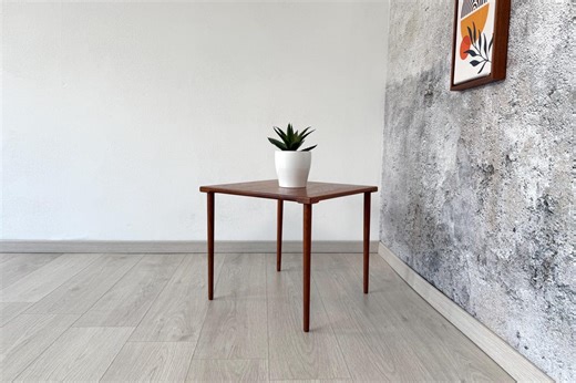 Teak Coffee Table, Danish Design Side Table, France&son, 1960s - Etsy