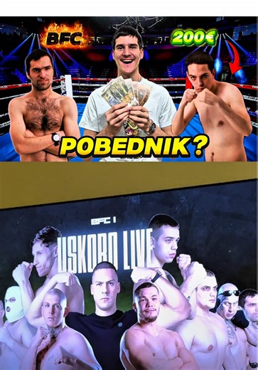 Stavio sam 200e na Mihajla Madića - BFC event! 🏆🥊 #fyp #mihajlomadic #bfc #boxing #viral