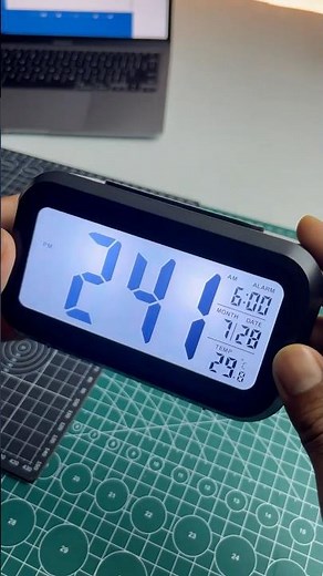 Budget Digital Alarm Clock with Large Display, Date, Time & Temperature ⏰ #shorts
