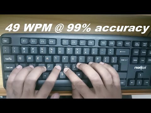 How 49 WPM typing looks like? | Handcam video