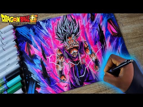 How to Draw Beast Gohan With a Powerful Aura🔥 -Epic Drawing Tutorial- [ Dragonball ]
