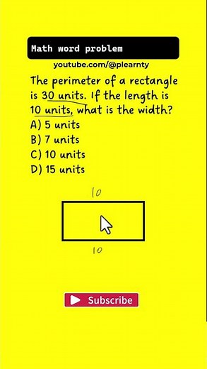 perimeter of a rectangle word problem