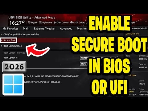 How to Enable Secure Boot in Bios or UEFI Settings on Windows 10 PC Easily - 2026