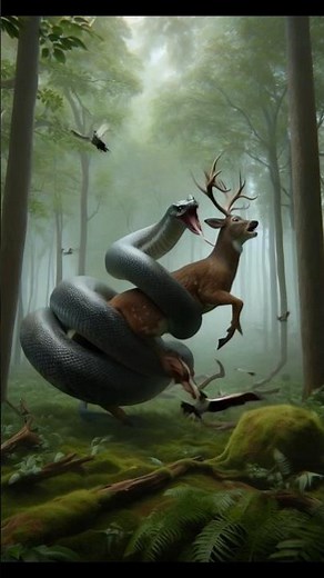 Massive Python Coils Around Its Prey | Shocking Wildlife Moment #animalcourage #snakesaturday #ball